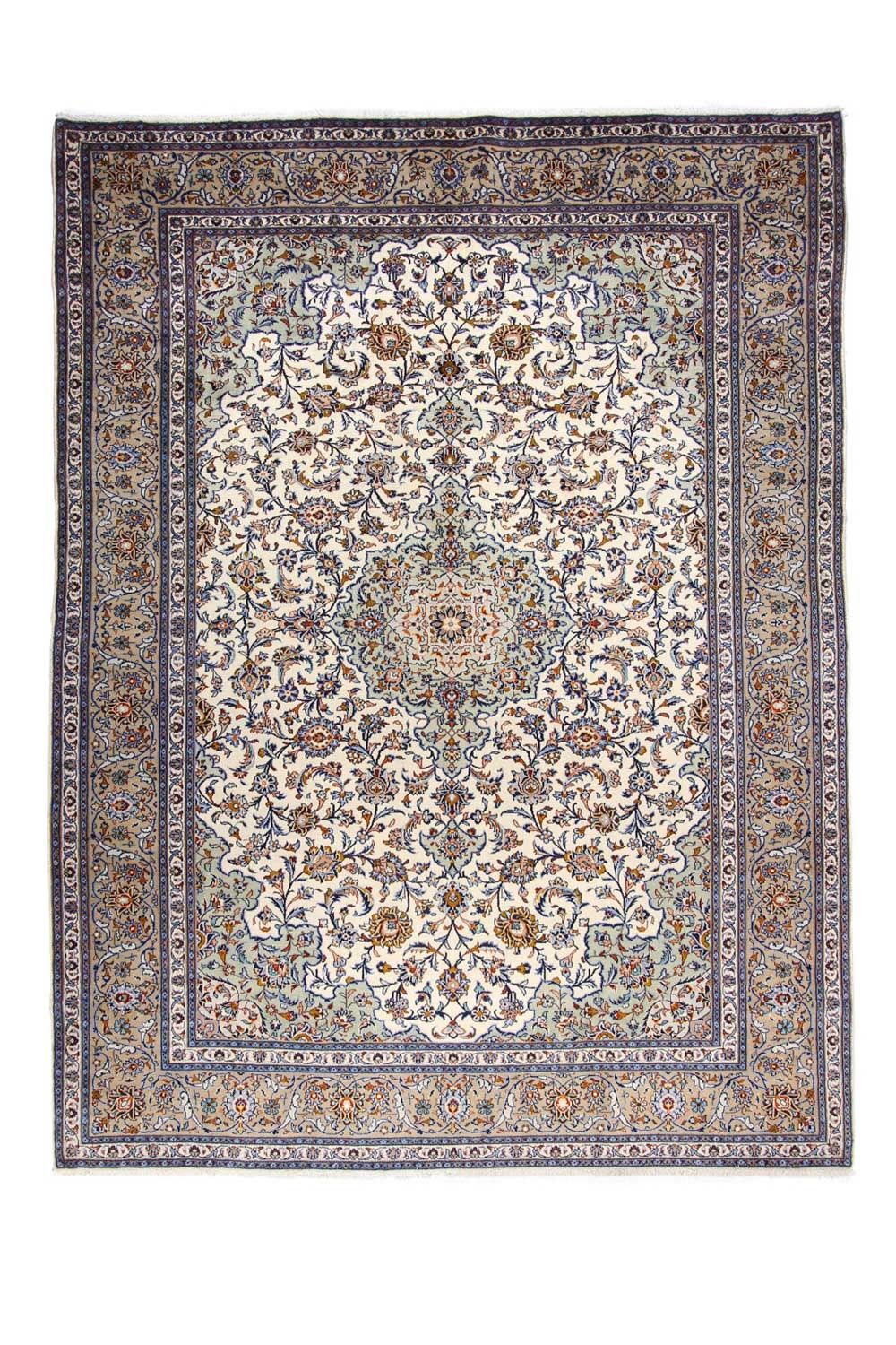 Perserteppich - Keshan 398 x 300 cm - beige