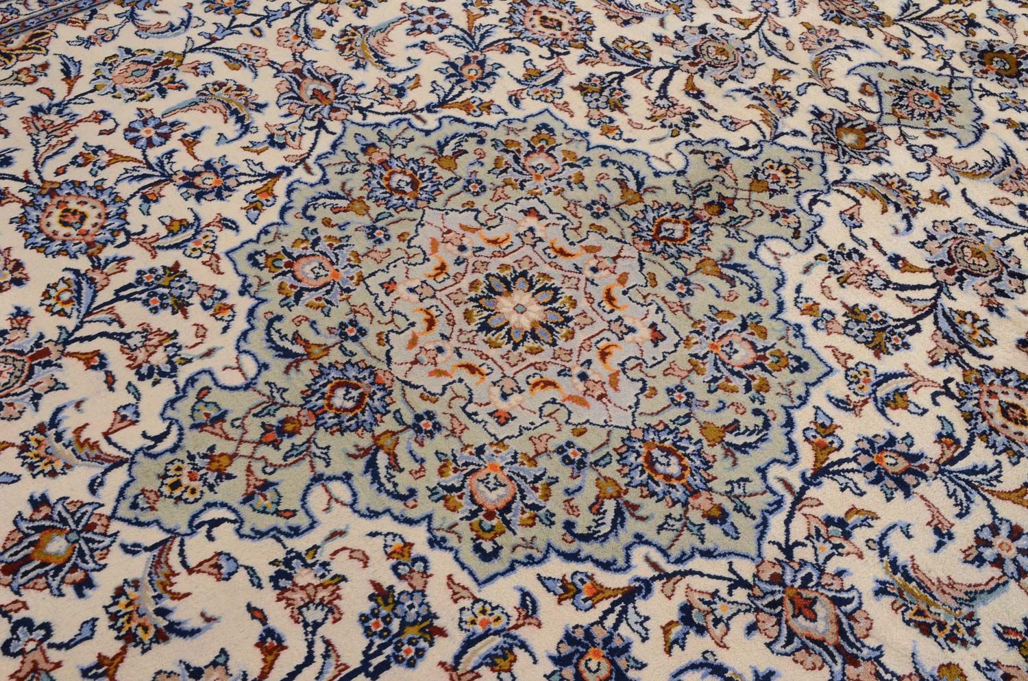 Perserteppich - Keshan 398 x 300 cm - beige