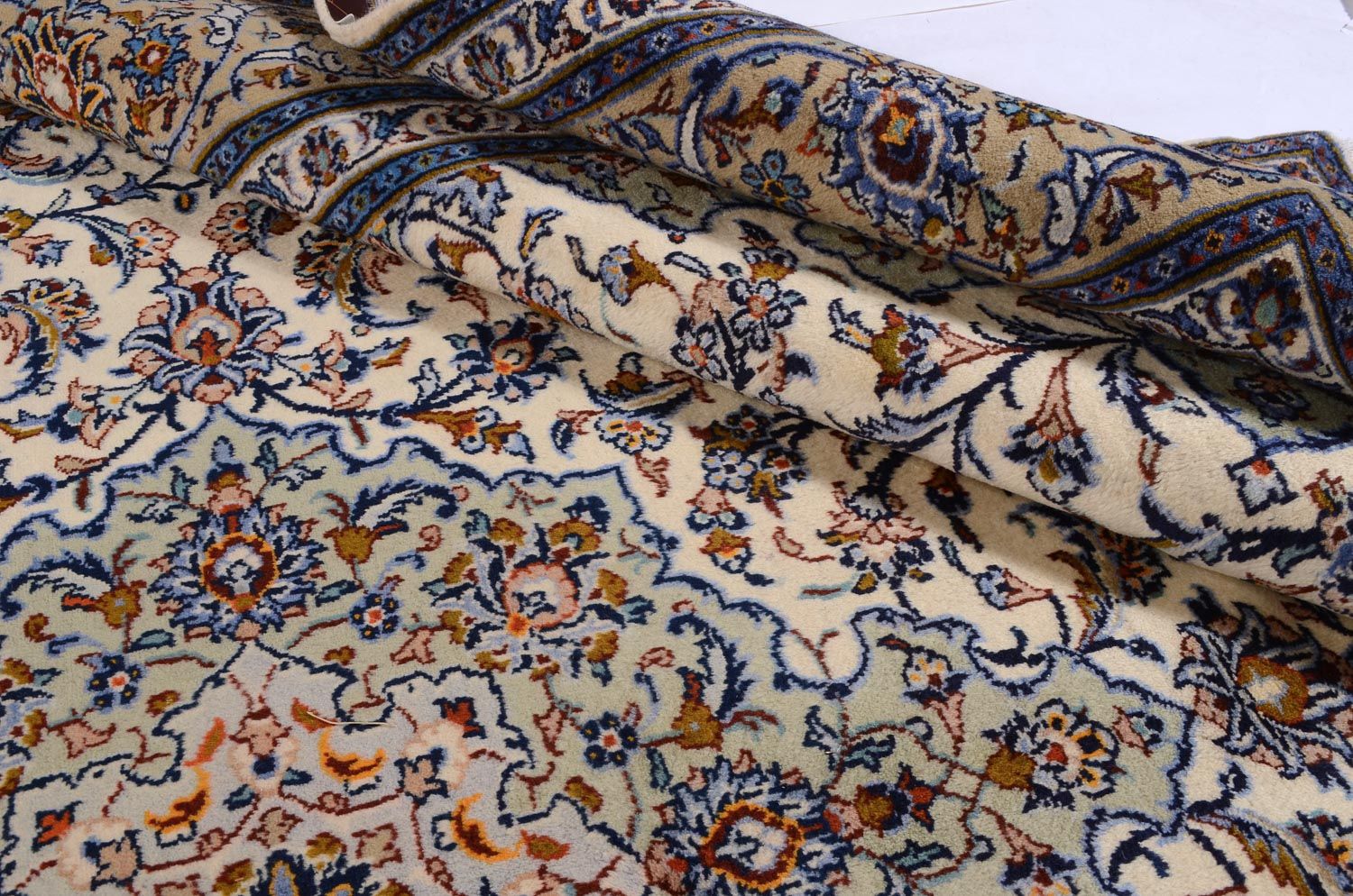 Perserteppich - Keshan 398 x 300 cm - beige