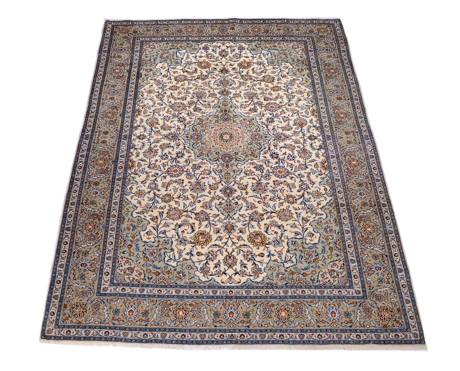 Perserteppich - Keshan 398 x 300 cm - beige