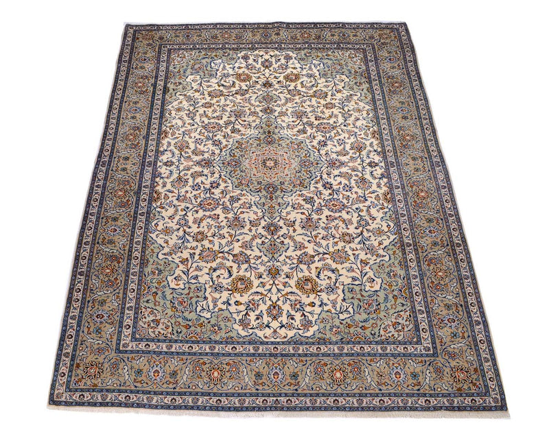 Perserteppich - Keshan 398 x 300 cm - beige