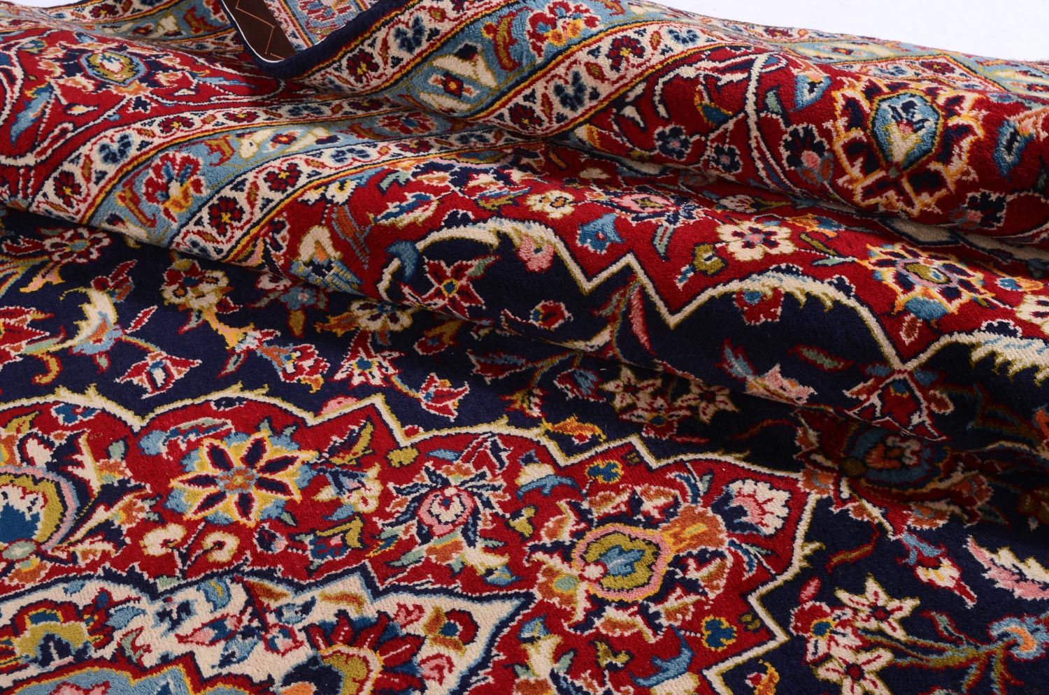 Perserteppich - Keshan 368 x 246 cm - blau