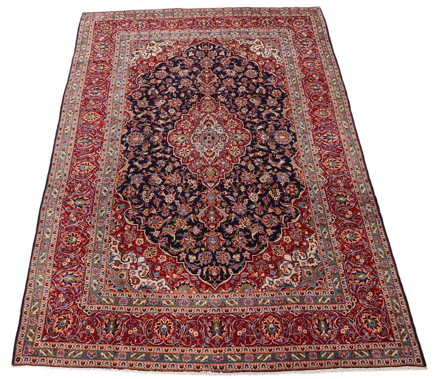 Perserteppich - Keshan 368 x 246 cm - blau