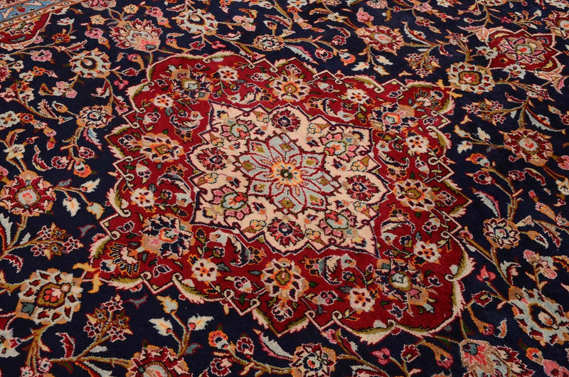 Perserteppich - Keshan 403 x 290 cm - blau