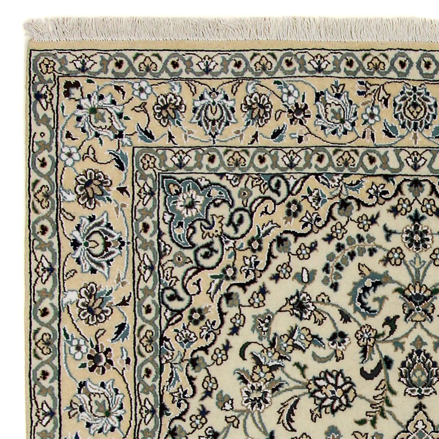 Perserteppich - Nain - Royal 246 x 154 cm Wohnzimmer Teppich