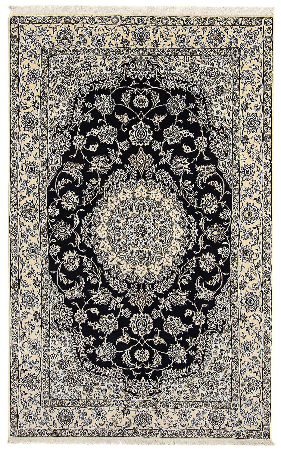 Perserteppich - Nain - Royal 255 x 154 cm Wohnzimmer Teppich