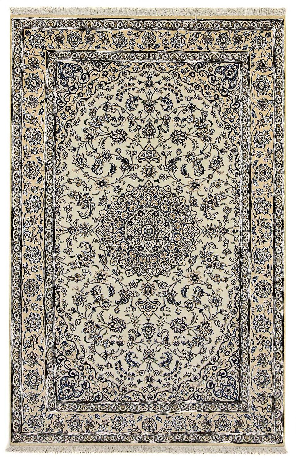 Perserteppich - Nain - Royal 246 x 158 cm Wohnzimmer Teppich