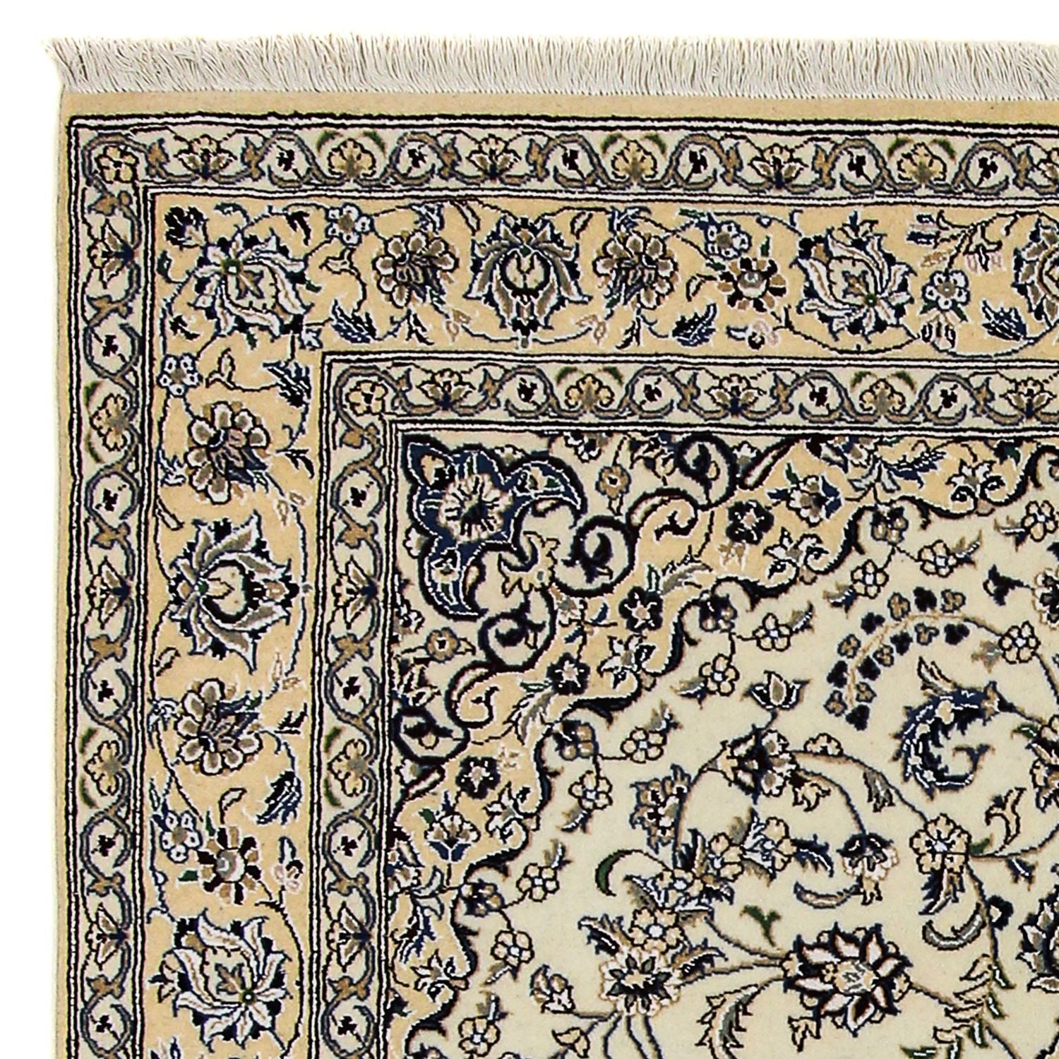 Perserteppich - Nain - Royal 246 x 158 cm Wohnzimmer Teppich