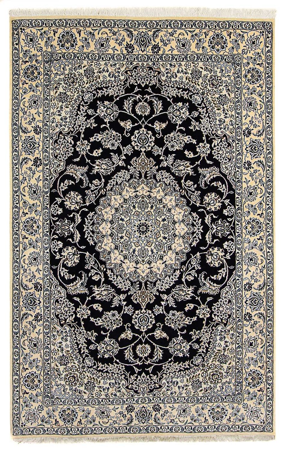 Perserteppich - Nain - Royal 246 x 154 cm Wohnzimmer Teppich