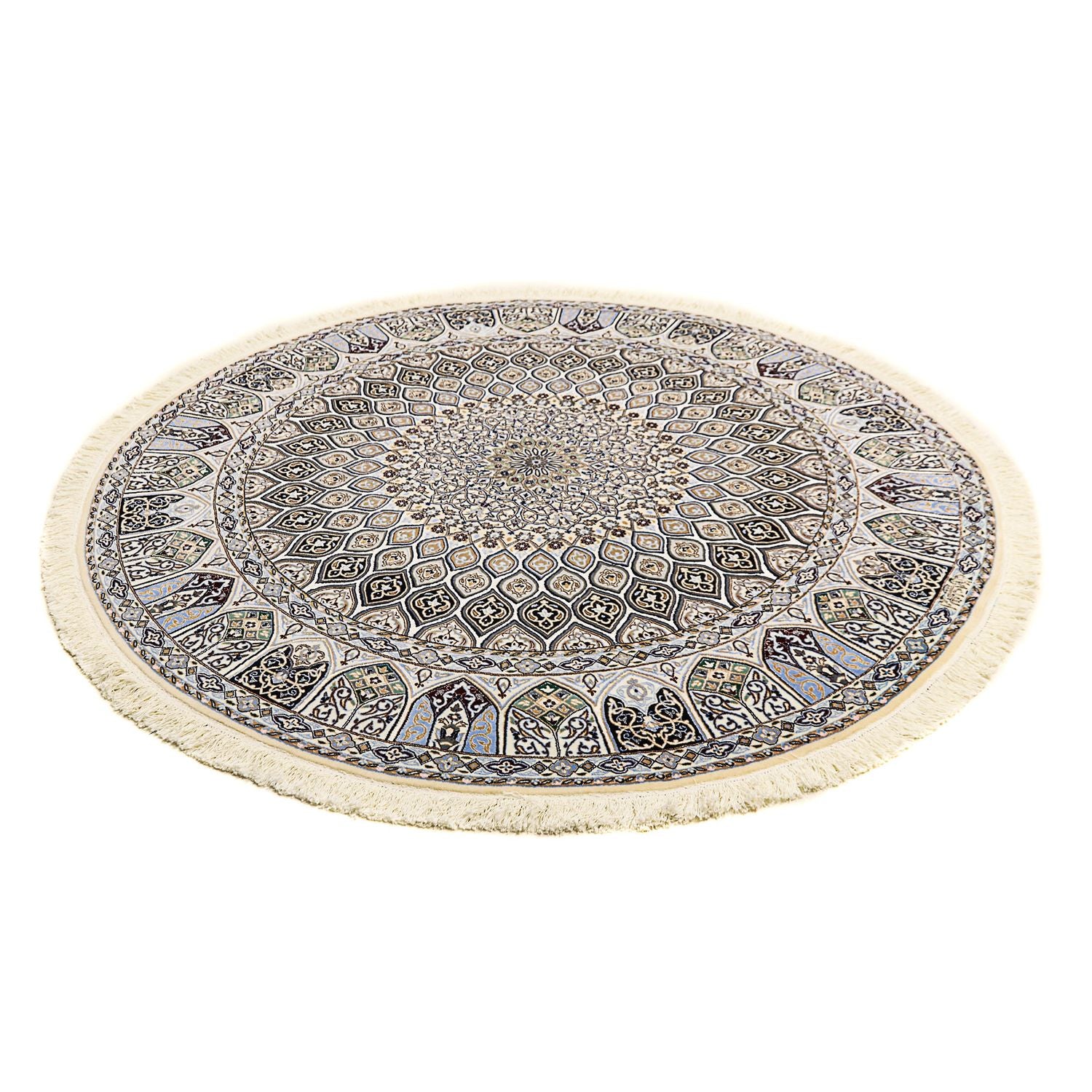 Perserteppich - Nain - Premium 200 x 200 cm Teppich Rund