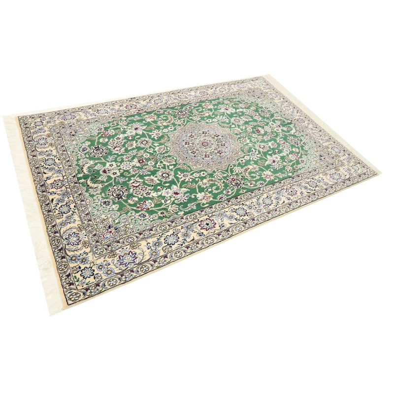 Perserteppich - Nain - Royal - 198 x 130 cm - grün