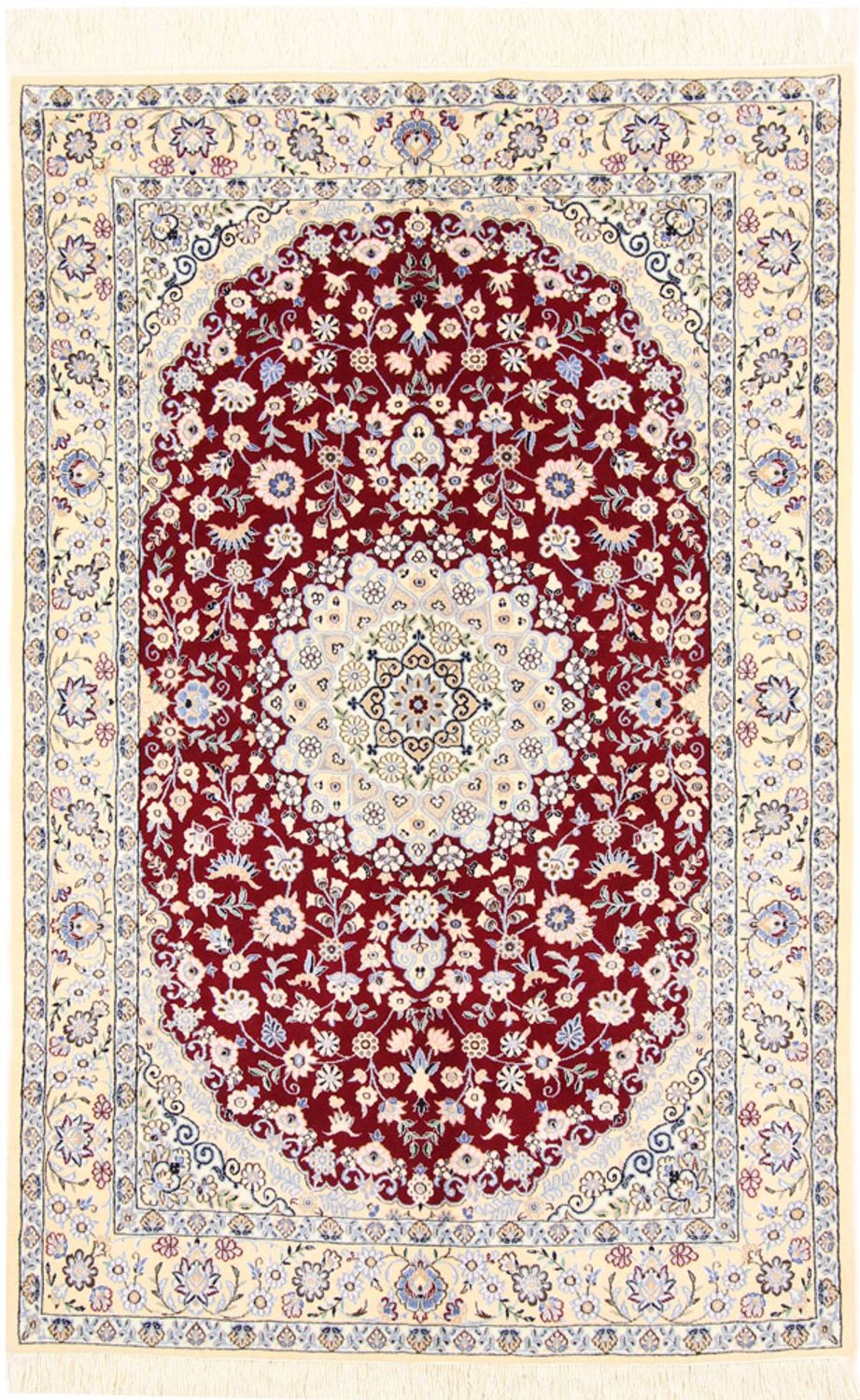 Perserteppich - Nain - Royal - 200 x 132 cm - rot