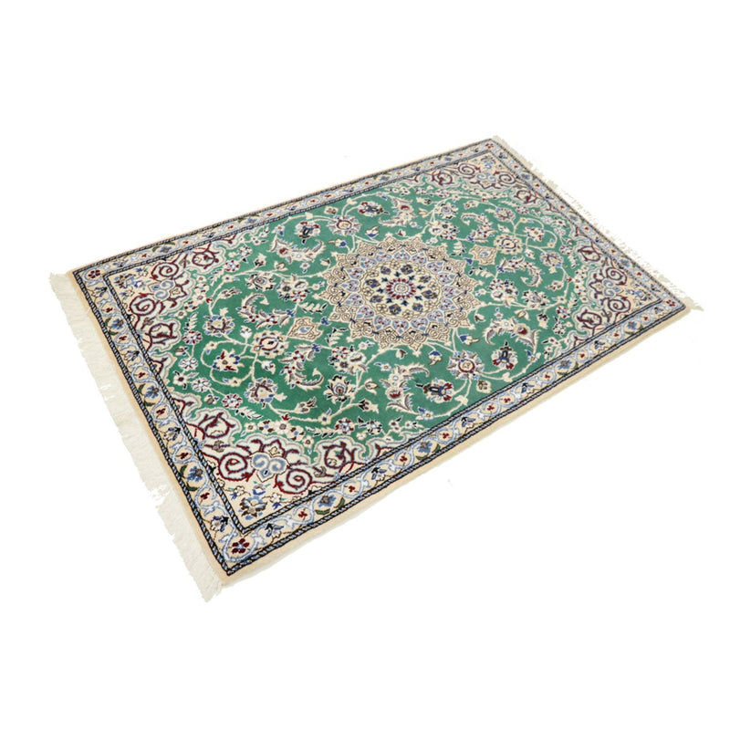 Perserteppich - Nain - Royal - 139 x 89 cm - grün