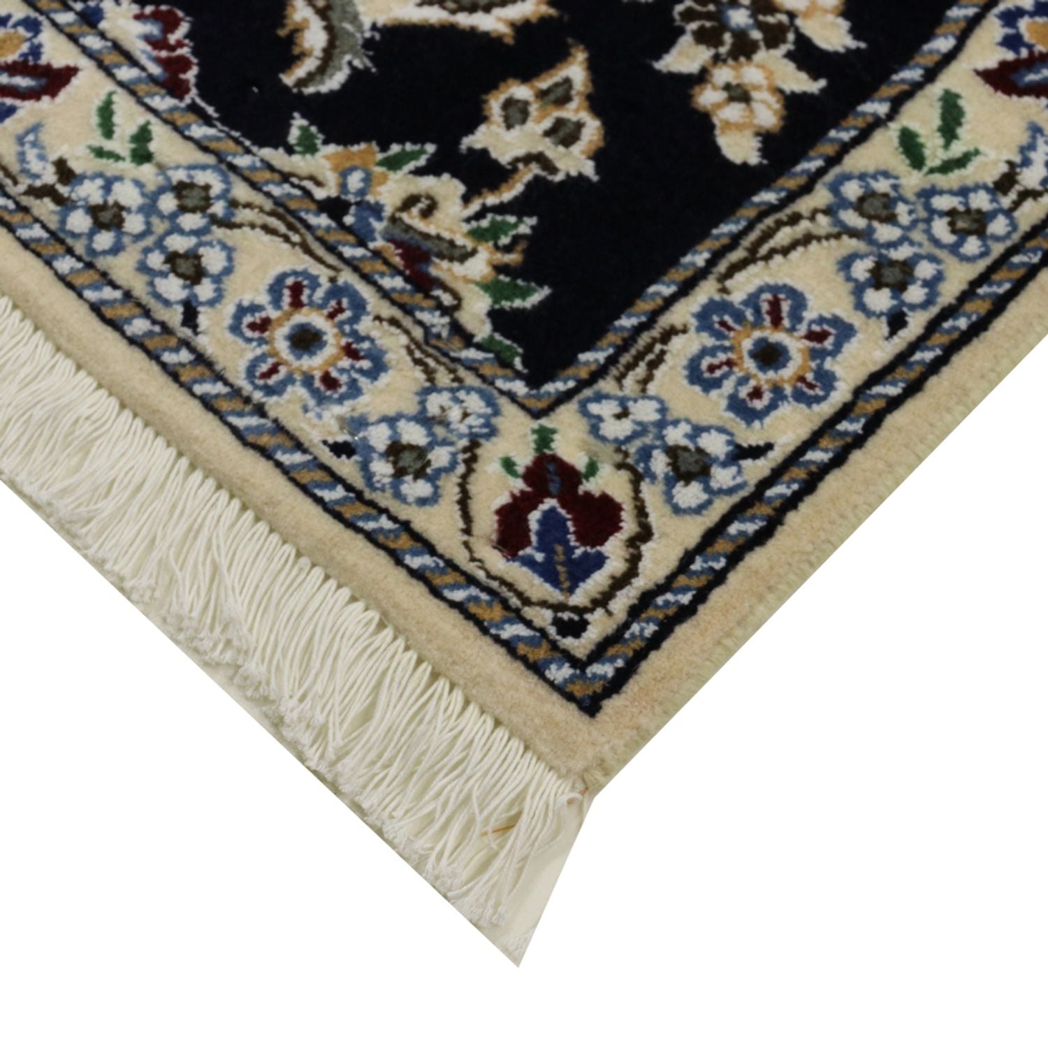 Läufer Perser - Nain - Royal - 195 x 84 cm - dunkelblau