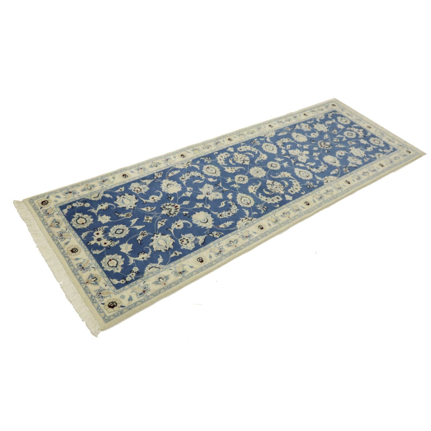 Läufer Perser - Nain - Royal - 207 x 69 cm - blau