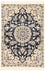 Perserteppich - Nain - Royal - 90 x 60 cm - dunkelblau