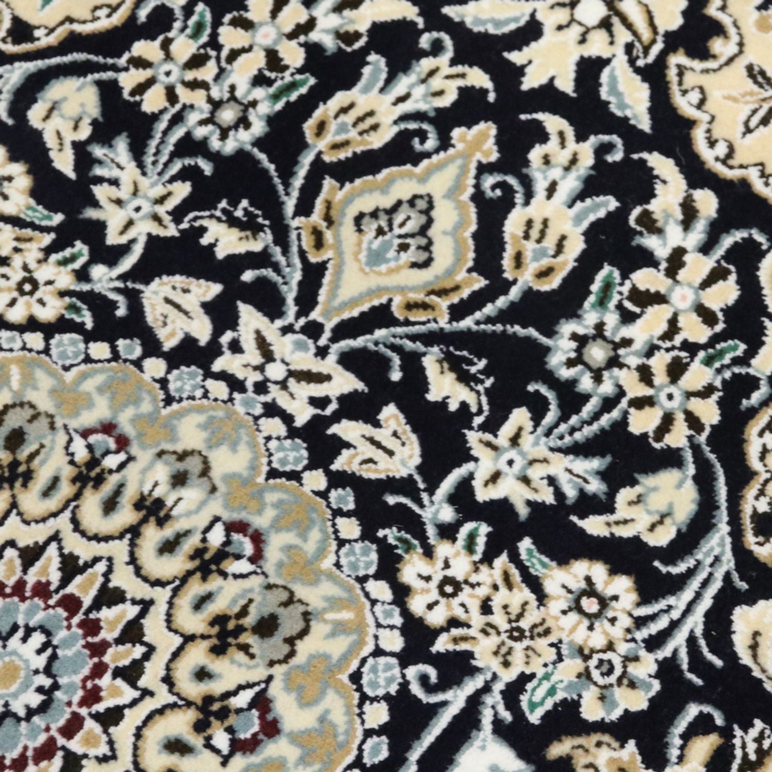 Perserteppich - Nain - Royal - 90 x 60 cm - dunkelblau