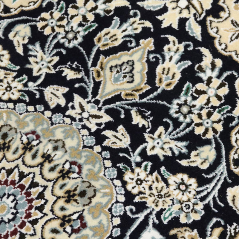 Perserteppich - Nain - Royal - 90 x 60 cm - dunkelblau