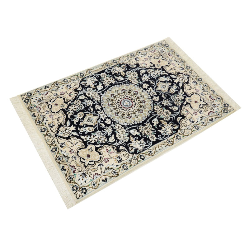 Perserteppich - Nain - Royal - 90 x 60 cm - dunkelblau