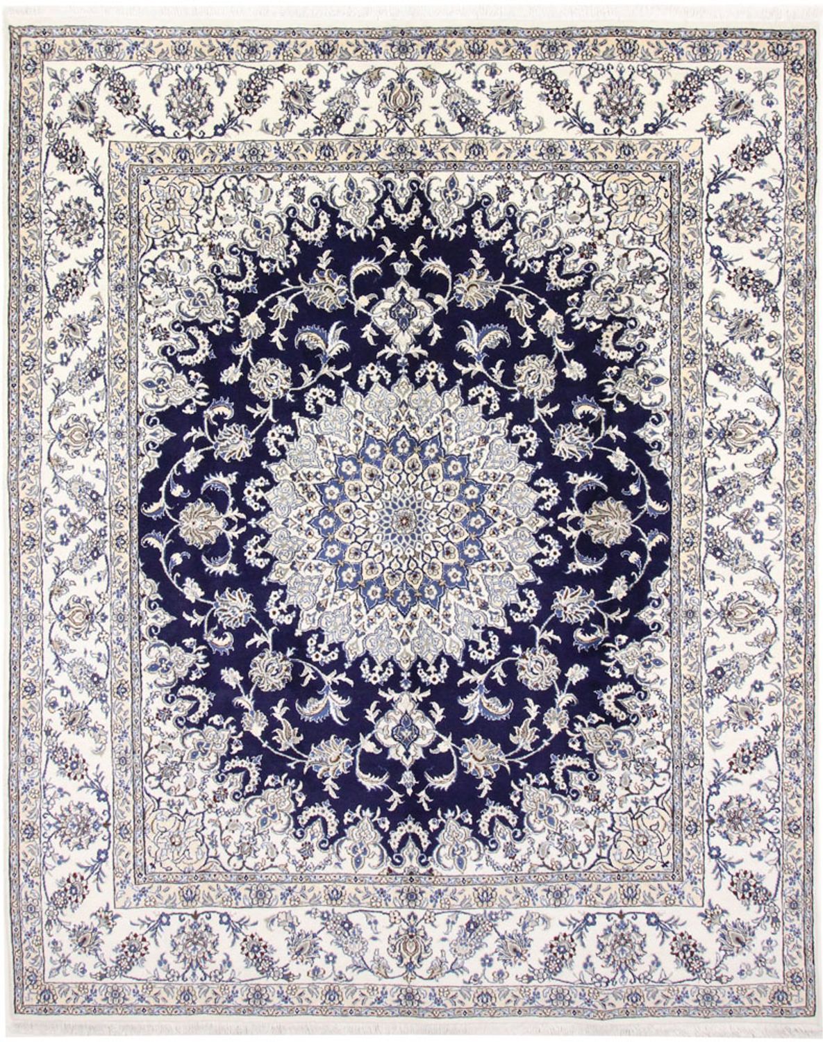 Perserteppich - Nain - 297 x 240 cm - dunkelblau