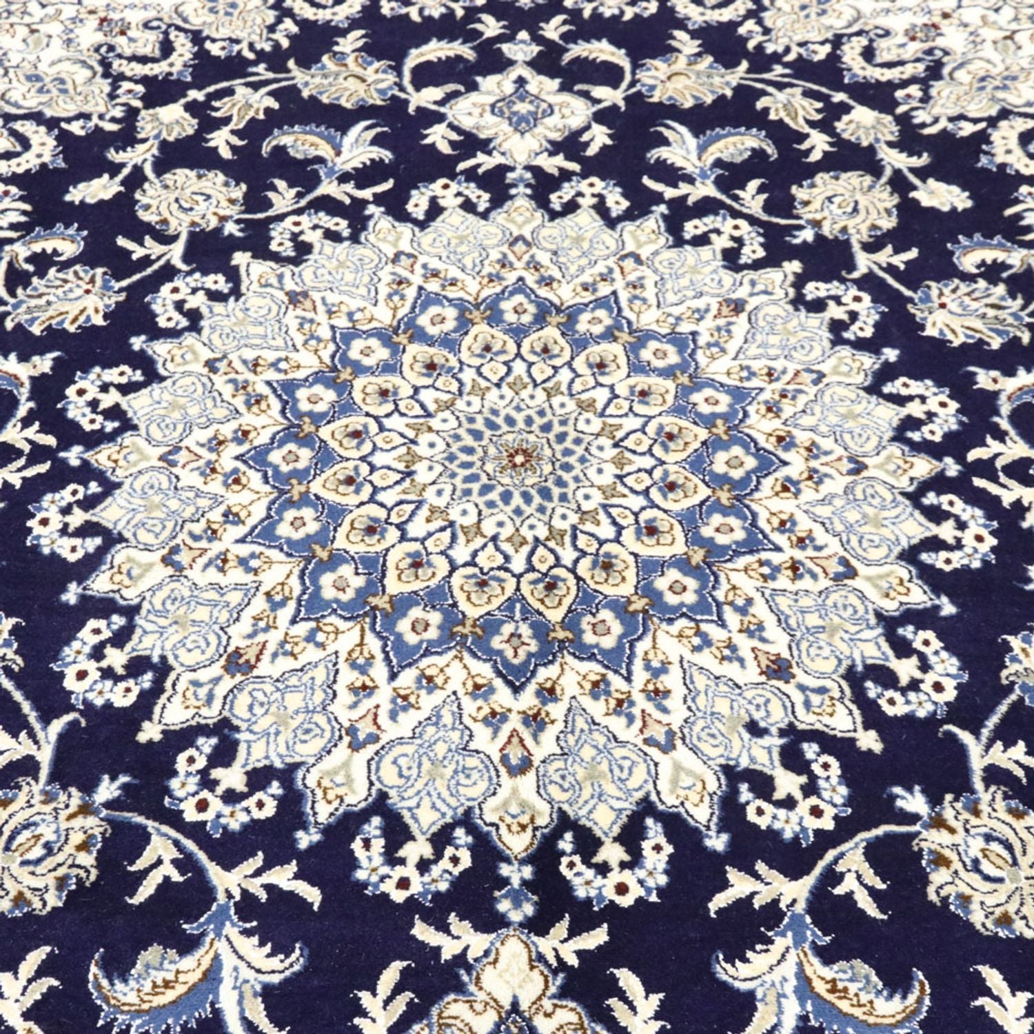 Perserteppich - Nain - 297 x 240 cm - dunkelblau