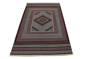 Kelim Teppich - Oriental 205 x 129 cm - blau