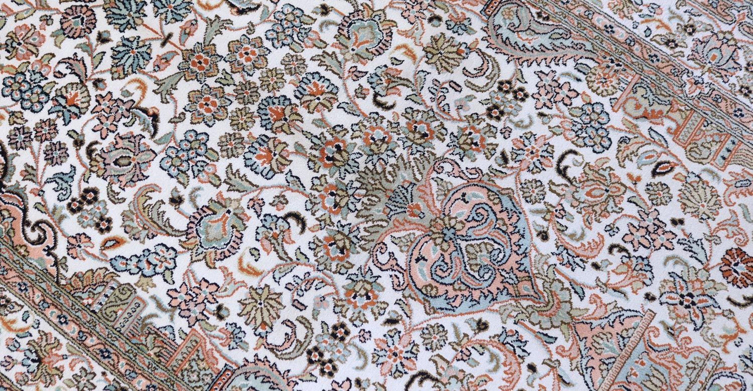 Seidenteppich - Kaschmir Seide 158 x 96 cm Teppichbrücke