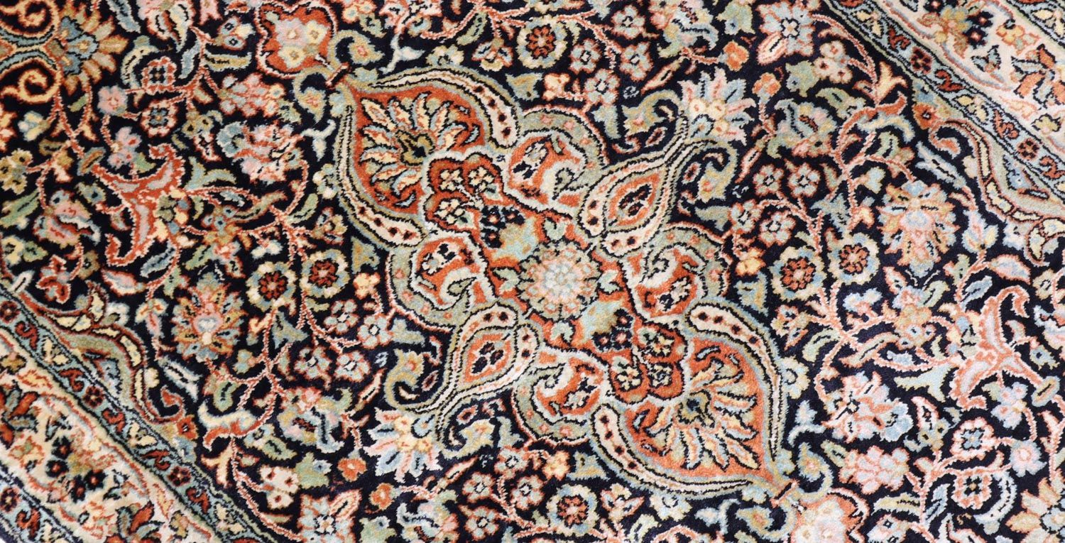 Seidenteppich - Kaschmir Seide 124 x 77 cm Teppichbrücke