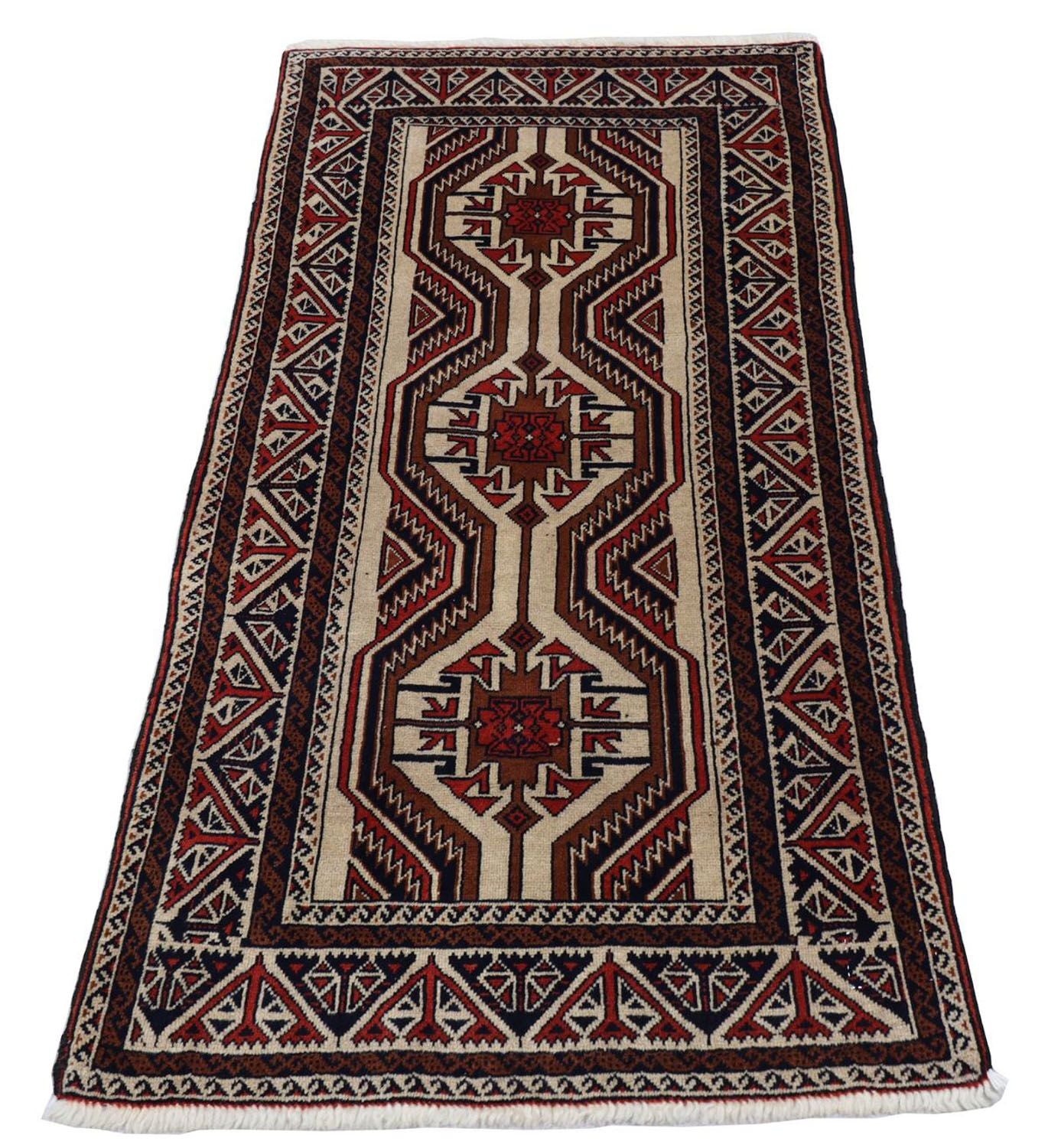 Belutsch Teppich 151 x 80 cm - beige