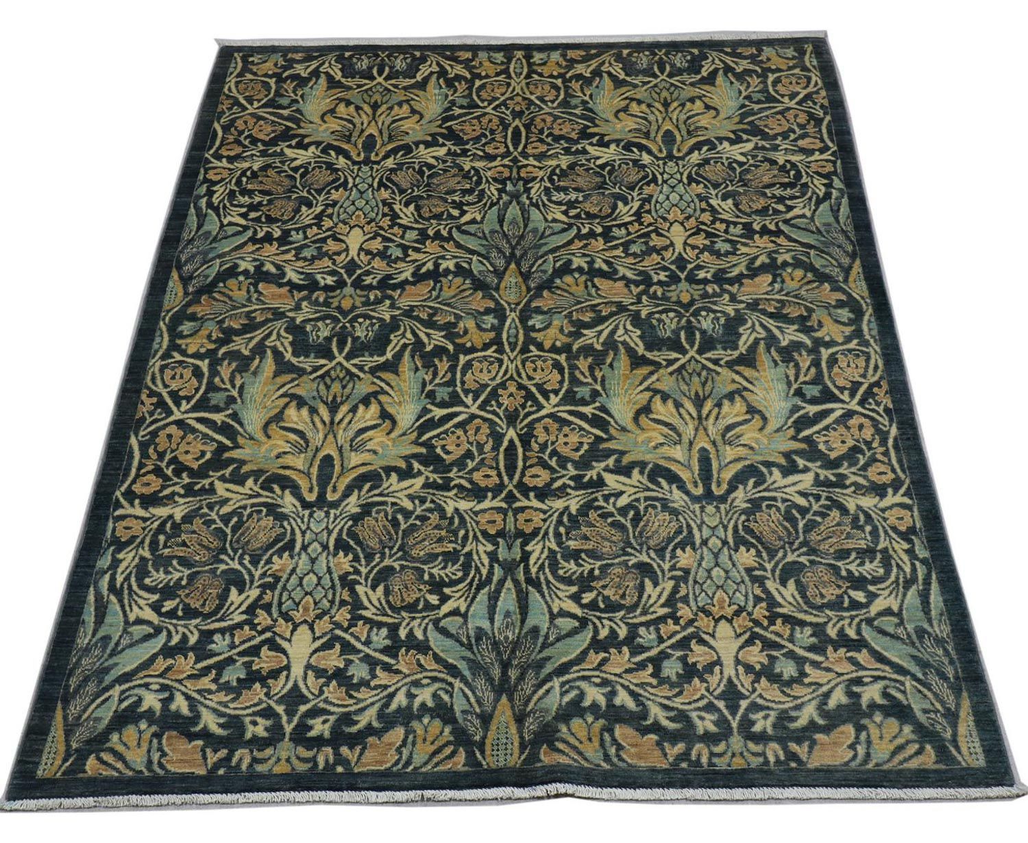 Ziegler Teppich 229 x 172 cm - petrolblau