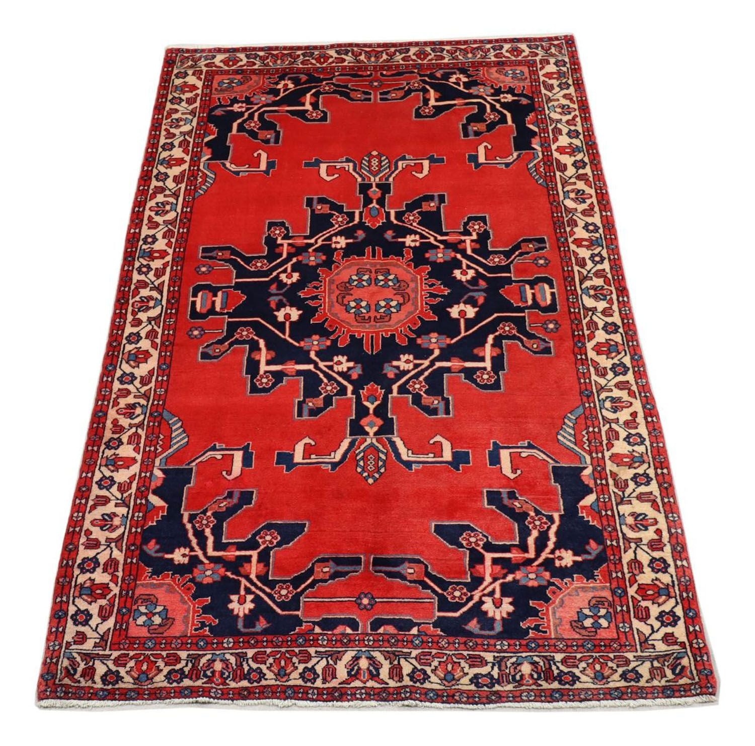 Perserteppich - Nomadic 215 x 125 cm - rot