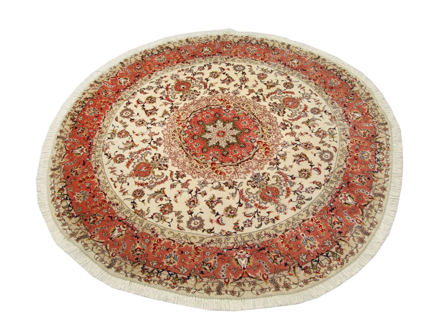 Perserteppich - Täbriz - Royal 230 x 230 cm Runder Teppich