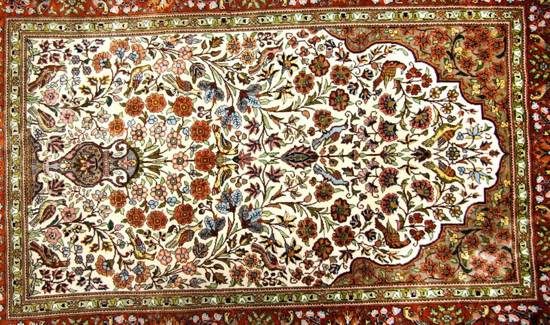 Seidenteppich - Hereke Seide - Premium 128 x 80 cm Teppichbrücke