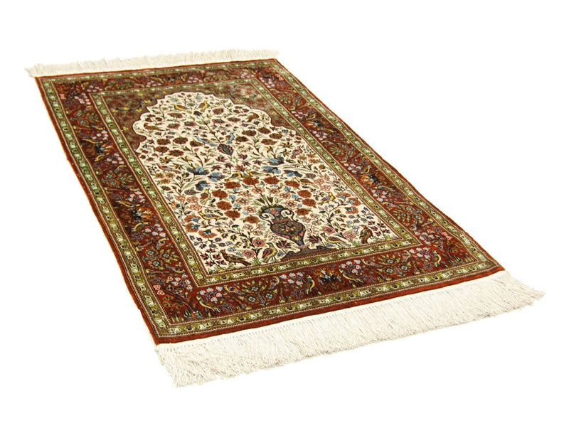 Seidenteppich - Hereke Seide - Premium 128 x 80 cm Teppichbrücke