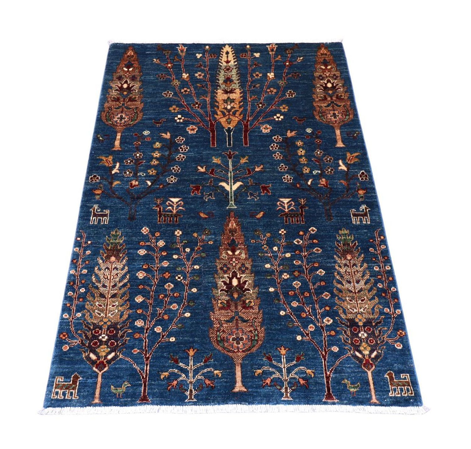 Ziegler Teppich 152 x 106 cm - dunkelblau
