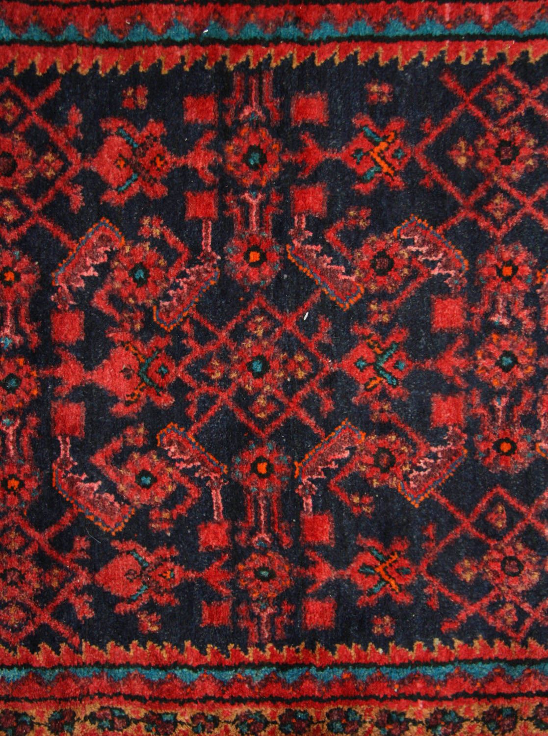 Perserteppich - Nomadic 497 x 107 cm - blau