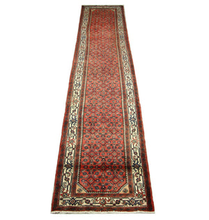 Perserteppich - Nomadic 404 x 81 cm - rot