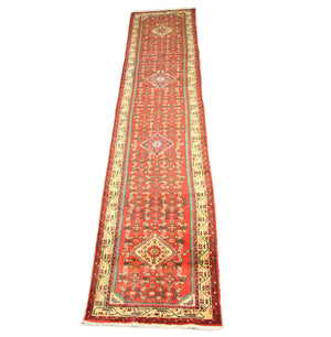 Perserteppich - Nomadic 367 x 80 cm - rot