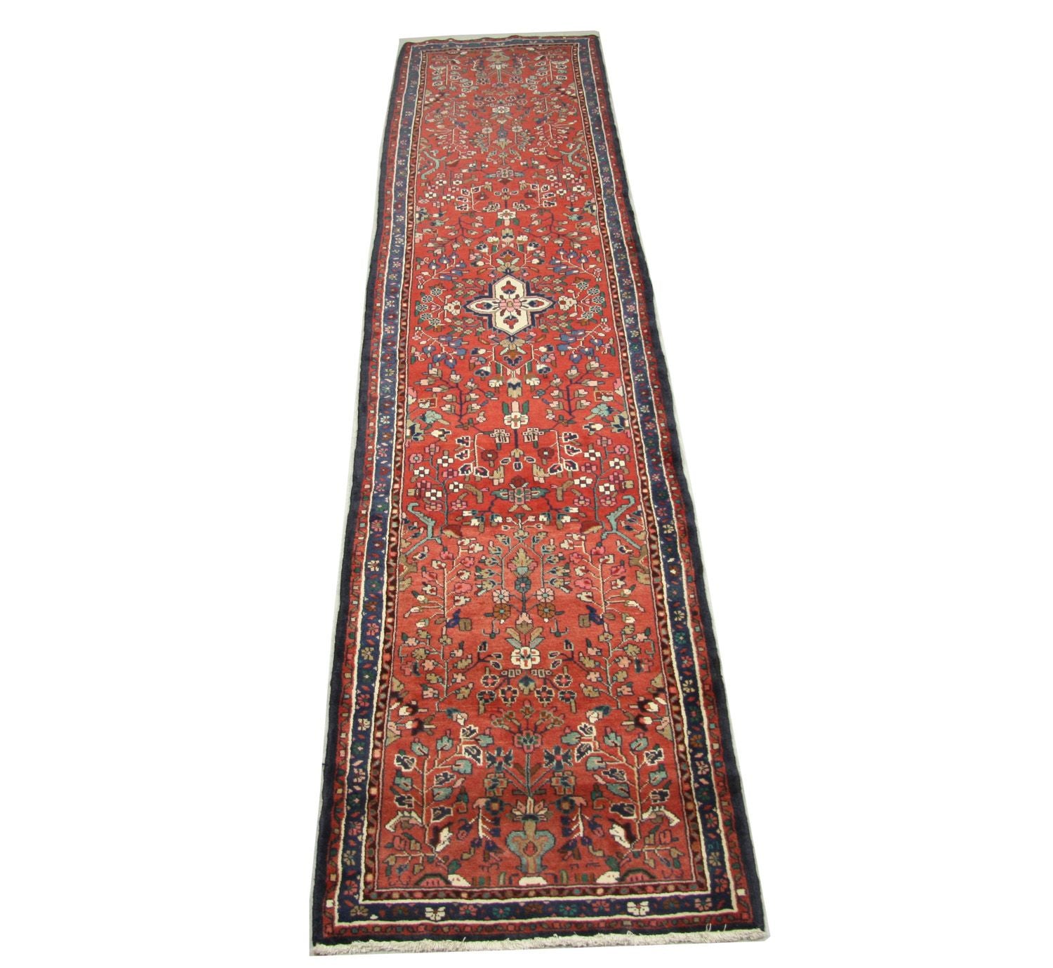 Perserteppich - Nomadic 385 x 89 cm - rot