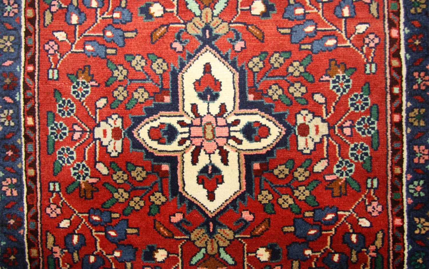 Perserteppich - Nomadic 385 x 89 cm - rot