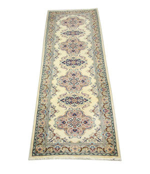 Perserteppich - Keshan 300 x 82 cm - blau