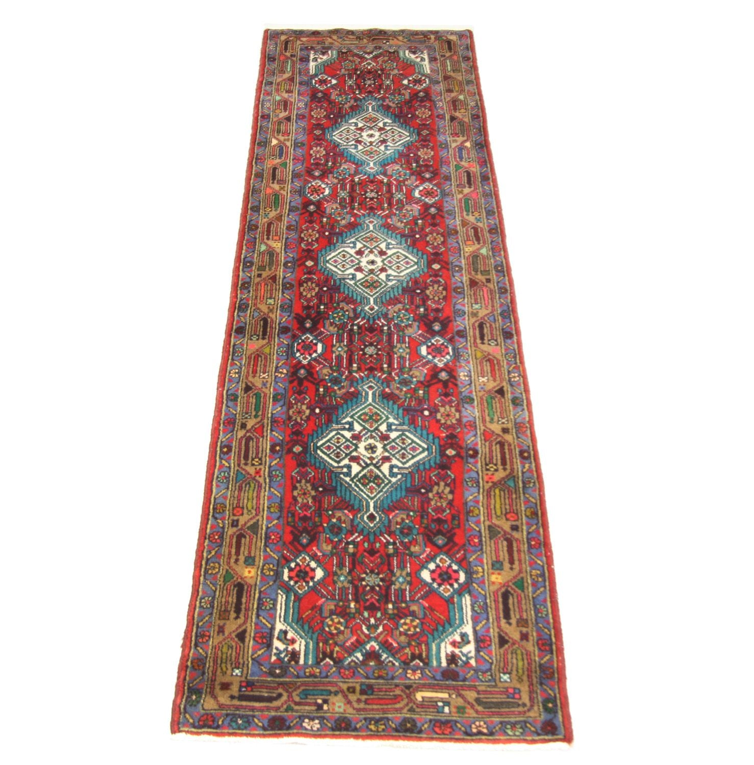 Perserteppich - Nomadic 317 x 82 cm - rot