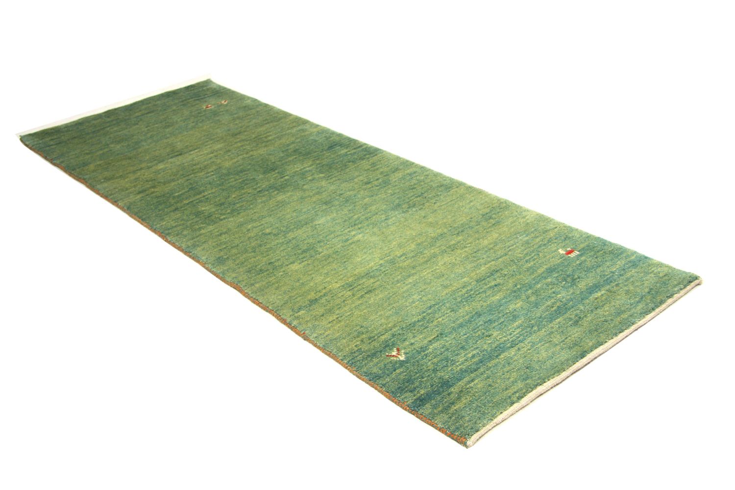 Gabbeh Teppich - Perser 247 x 90 cm - grün