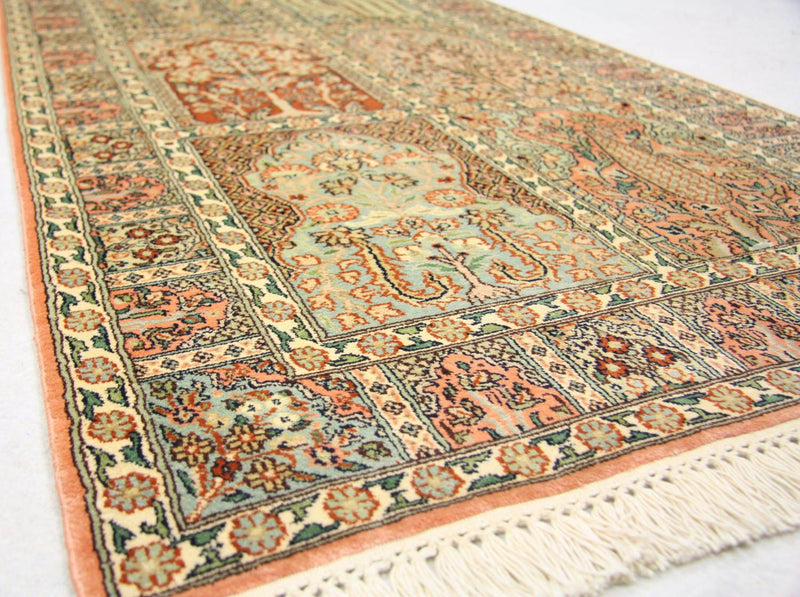 Seidenteppich - Kaschmir Seide 292 x 79 cm Teppichläufer