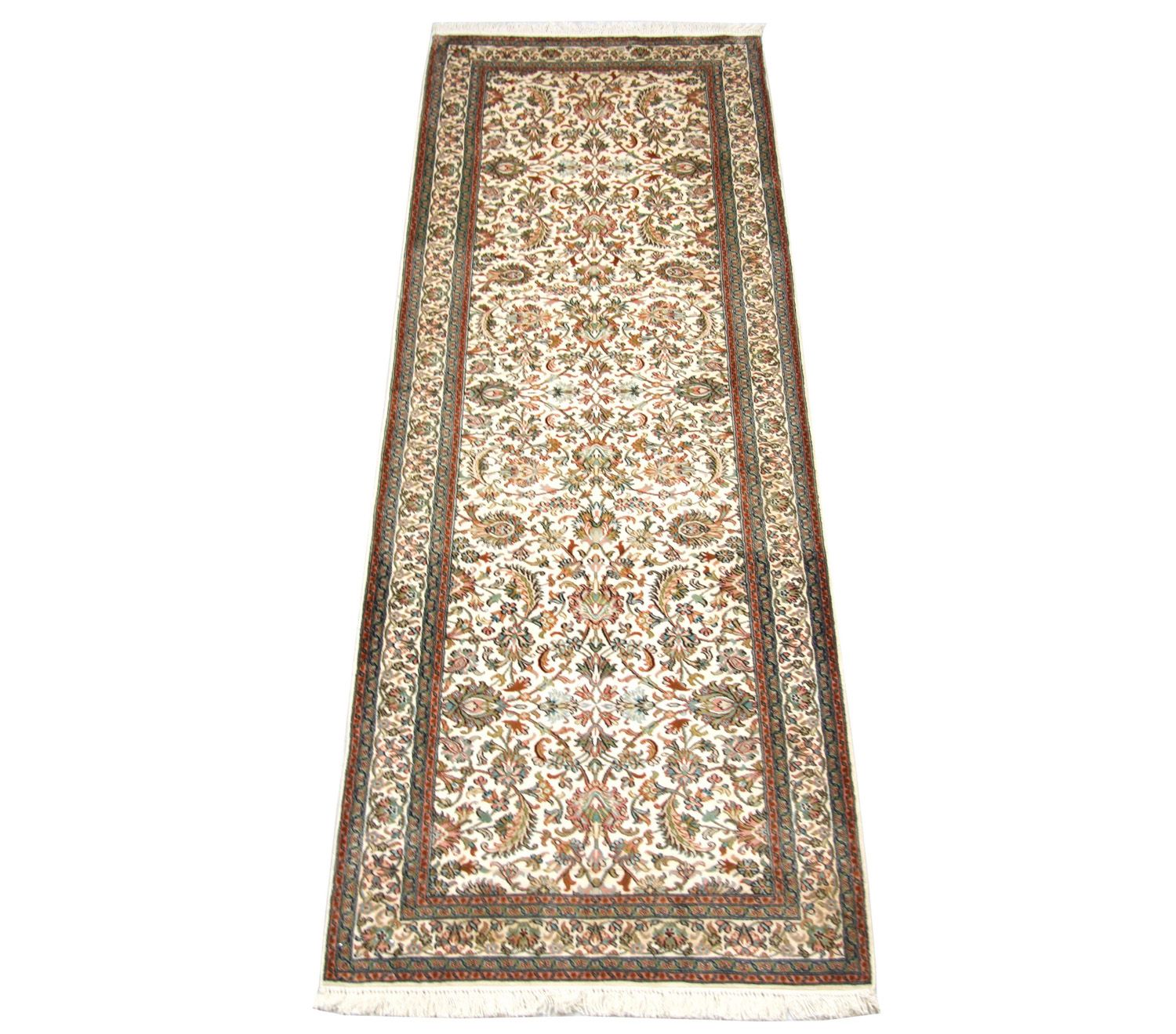 Seidenteppich - Kaschmir Seide 250 x 80 cm Teppich Läufer
