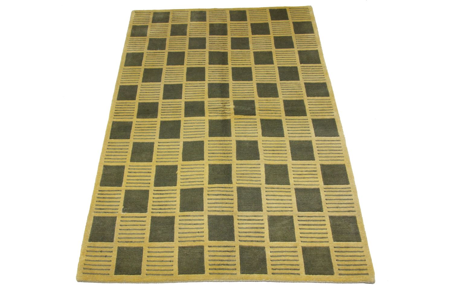 Nepal Teppich 245 x 155 cm - grün