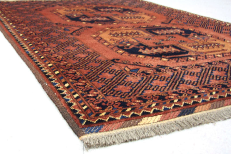 Afghan Teppich 142 x 104 cm - braun