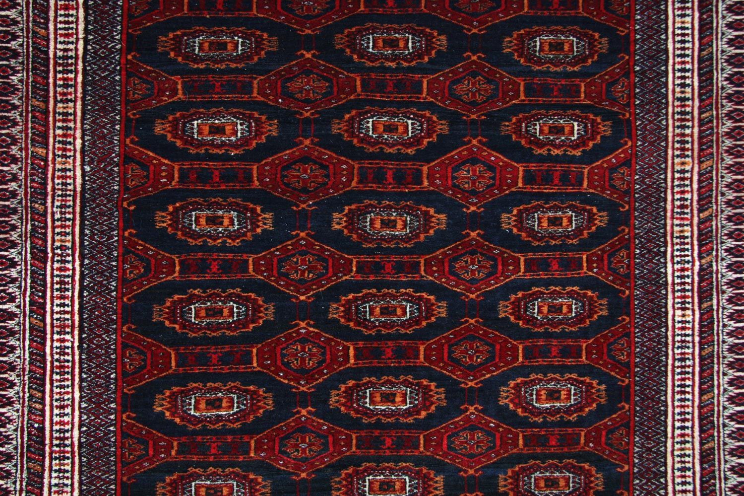Afghan Teppich 177 x 133 cm - blau
