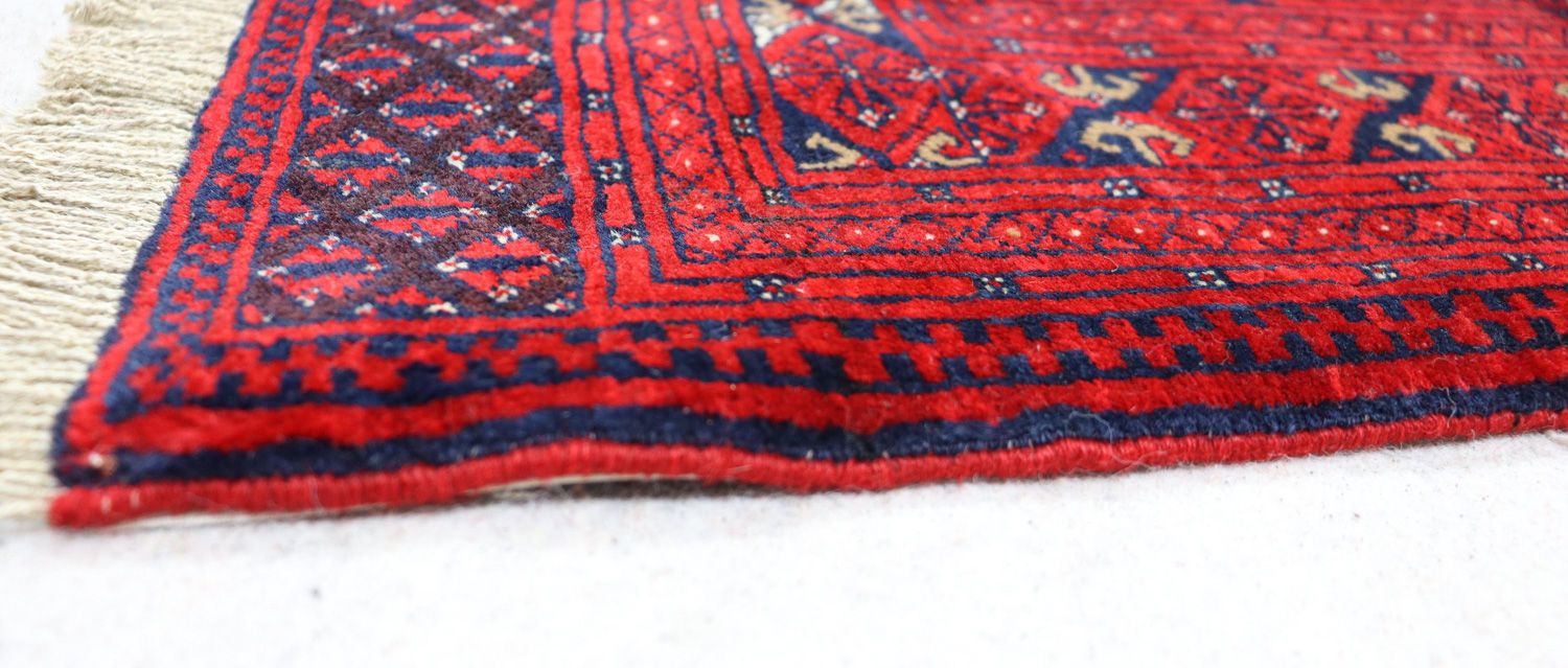 Belutsch Teppich 190 x 129 cm - rot