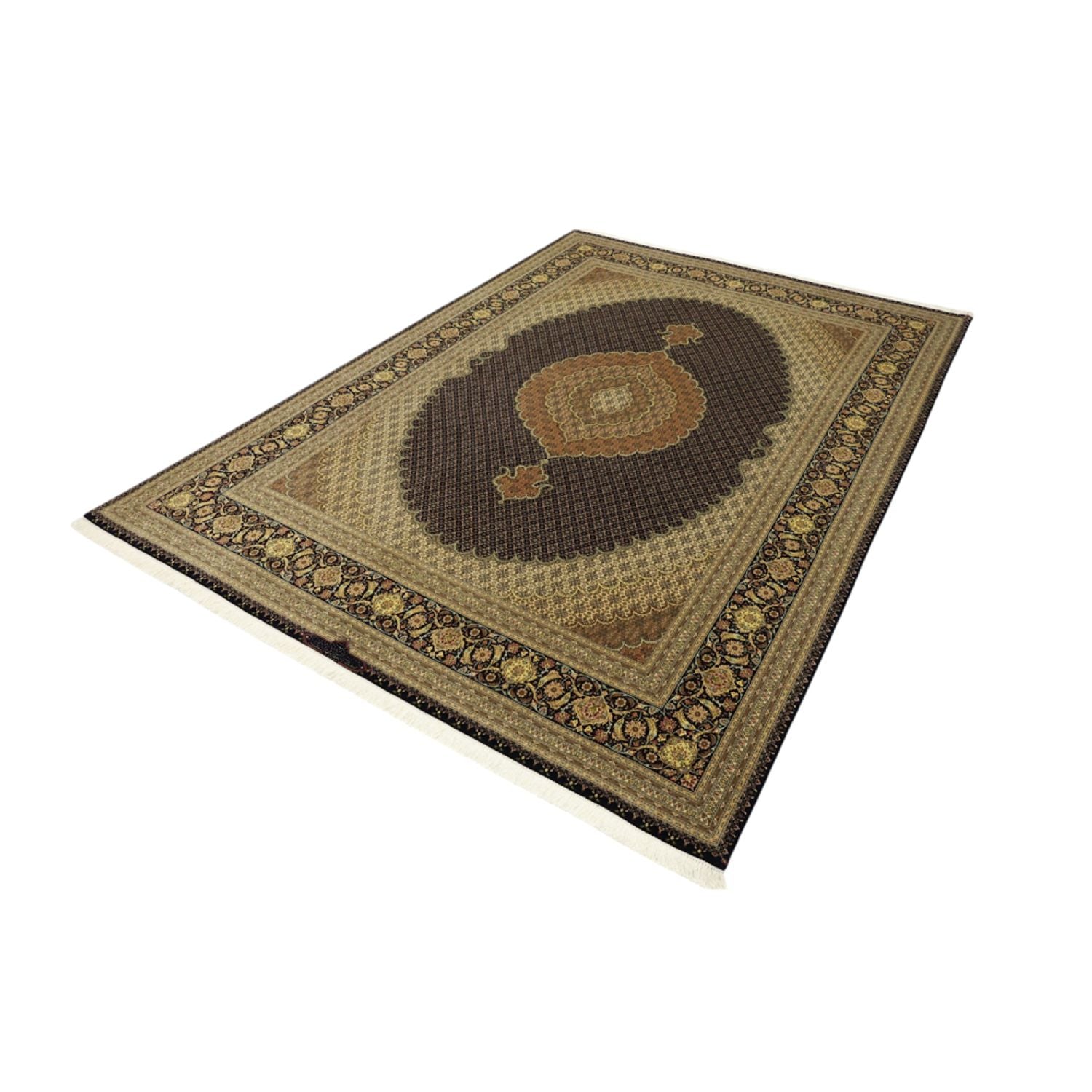 Perserteppich - Täbriz - Royal - Royal - 350 x 249 cm - dunkelbraun